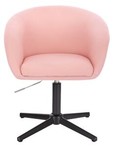 LuxuryForm Židle VENICE na černém kříži - růžová