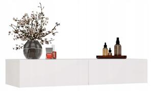 Toaletní Stolek TopEshop bílá matná laminovaná deska 2 zásuvky 110x40x20 cm