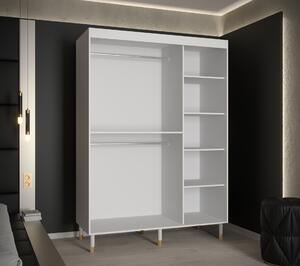 Šatní skříň Abi Calipso Tor Barva korpusu: Bílá, Rozměry: 250 cm, Dveře: Bílá + zrcadlo
