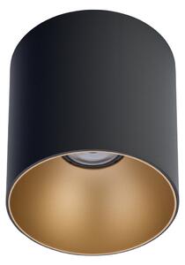 NOWODVORSKI Stropní LED osvětlení POINT TONE, 1xGU10, 10W, 13cm, kulaté, černé, zlaté 8224