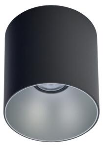 NOWODVORSKI Stropní LED osvětlení POINT TONE, 1xGU10, 10W, 13cm, kulaté, černé, stříbrné 8223