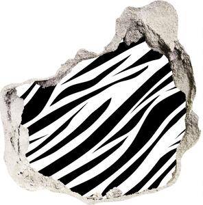 Samolepící díra zeď 3D Zebra pozadí nd-p-89914611