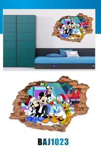 3D samolepka na zeď myšák Mickey 4