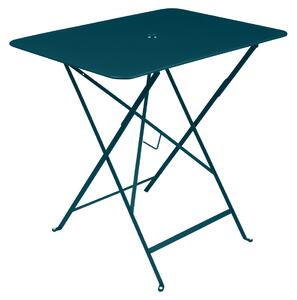 Modrý kovový skládací stůl Fermob Bistro 57 x 77 cm