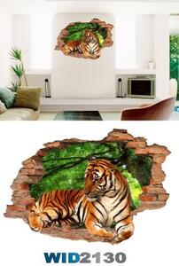 3D samolepka na zeď tygr 2