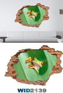 3D samolepka na zeď žába