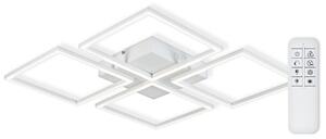 TOP-LIGHT Stropní designové LED světlo RIVIERA B RC, 65W, dálkové ovládání, hranaté, bílé Riviera B RC