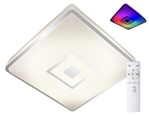 TOP-LIGHT Stropní moderní LED osvětlení RAINBOW H RC, 24W, RGB, dál. ovládání, 40x40cm, hranaté Rainbow H RC