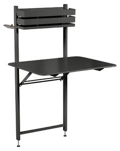 Černý kovový balkonový stůl Fermob Bistro 57 x 77 cm
