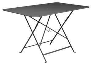 Černý kovový skládací stůl Fermob Bistro 117 x 77 cm