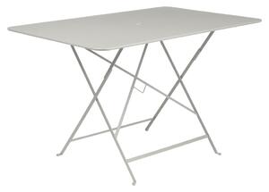 Světle šedý kovový skládací stůl Fermob Bistro 117 x 77 cm