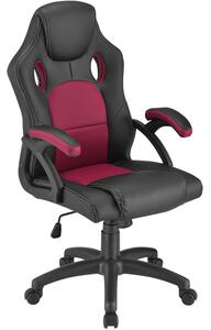 - Kancelářská židle Montreal - černo / bordova