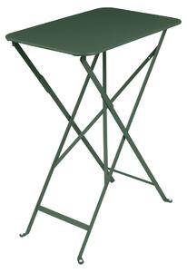 Tmavě zelený kovový skládací stůl Fermob Bistro 37 x 57 cm