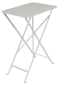 Světle šedý kovový skládací stůl Fermob Bistro 37 x 57 cm