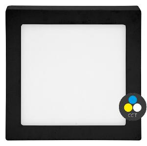 ECOLITE Stropní bodové LED svítdlo RAFA 2, 30cm, IP20, 25W, 2260lm, černé LED-CSQ-CCT/25W/CR