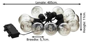 EGLO Venkovní LED světelný řetěz LIBISA, 10x0,06W, černý, IP44 900299