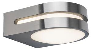 LUTEC Venkovní nástěnné LED osvětlení FANCY, 12,5W, teplá bílá, kulaté, nerezová ocel, IP54 5102501001