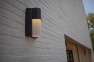 LUTEC Venkovní nástěnné LED osvětlení URBAN, 1xGU10, 7W, kulaté, šedé, IP54 5196504118