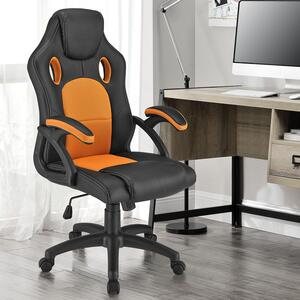 - Kancelářská židle Montreal - černo / oranžová