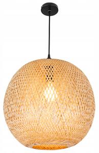 Lampa sufitowa LED wisząca żyrandol E27 opletené svítidlo 40cm boho BAMBUSOVÉ