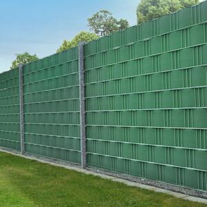 PVC ochranný pás na plot 4 kusy - zelená