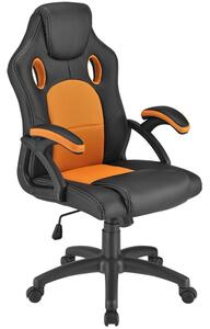 Kancelářská židle Montreal - černo / oranžová