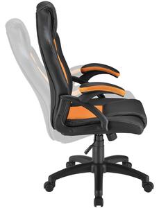 - Kancelářská židle Montreal - černo / oranžová