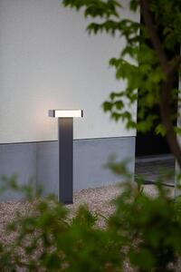 LUTEC Venkovní sloupkové LED osvětlení CONROY, 18W, teplá bílá, šedé, IP54 7207001118