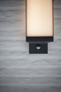 LUTEC Venkovní nástěnné LED osvětlení s čidlem CUBA, 13W, teplá bílá, šedé, IP54 5193811118