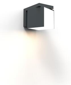 LUTEC Venkovní nástěnné LED osvětlení CUBA, 12W, denní bílá, šedé, IP54 5193814118