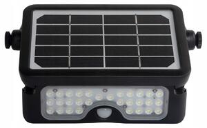 Solární LED halogenový reflektor 5W s pohybovým senzorem, 4000K, IP65 Eko-light