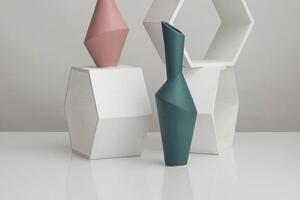 Skandinávská dekorativní zelená váza Beige & Stone Liena