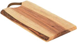 Hnědé dřevěné servírovací prkénko Kave Home Severa 30 x 15 cm
