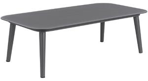 Tmavě šedý kovový zahradní konferenční stolek Bizzotto Arlo 110 x 60 cm