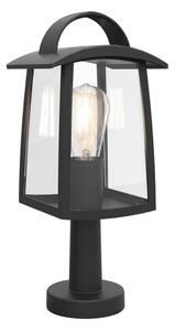 LUTEC Venkovní stojací lampa KELSEY, 1xE27, 40W, lucerna, černá, IP44 7273604012