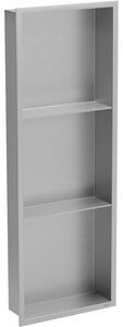 Mexen X-Wall-R výklenková police s límcem a policí 90 x 30 cm, inox - 1910903010S