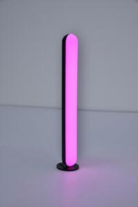 LUTEC Stolní / nástěnné chytré LED osvětlení BARDO s bluetooth a RGB funkcí, 10W, černé 8505601012