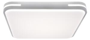 LUTEC Chytré stropní LED osvětlení TETRA na dálkové ovládání, 38W, teplá bílá-studená bílá, čtverec, bílé 8403901446