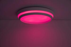 LUTEC Chytré stropní LED osvětlení CEPA s RGB funkcí, 24W, teplá bílá-studená bílá, 35cm, kulaté, bílé 8402901446