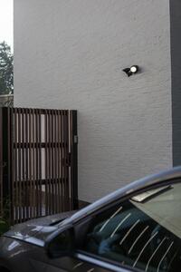 LUTEC Venkovní nástěnné LED osvětlení SHRIMP s bezpečnostním senzorem, 23,5W, denní bílá, černé 7622222012