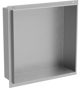 Mexen X-Wall-NR polička bez límce 30 x 30 cm, inox - 1911303010