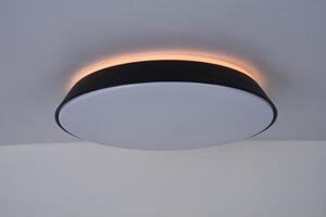 LUTEC Chytré stropní LED osvětlení PANTER s RGB funkcí, 40W, teplá bílá-studená bílá, kulaté, černé 8403001012