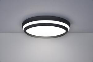 LUTEC Chytré stropní LED osvětlení CEPA s RGB funkcí, 24W, teplá bílá-studená bílá, 35cm, kulaté, černé 8402901012
