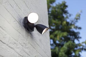LUTEC Venkovní nástěnné LED osvětlení SHRIMP, 23,5W, denní bílá, černé, IP54 7622221012