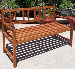 FurniGO Zahradní dřevěná lavice Alan