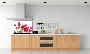 Panel do kuchyně Červené tulipány pl-pksh-100x70-f-109710799