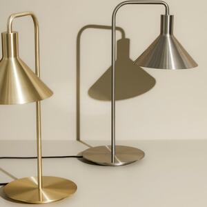 Stříbrná kovová stolní lampa Hübsch Solo