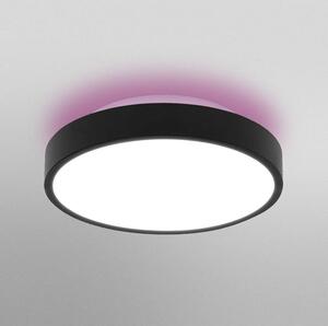 LEDVANCE Chytré LED stropní světlo BACKLIGHT s RGB podsvícením, 28W, černé