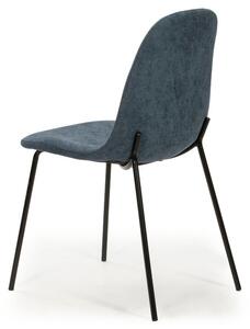Modrá látková jídelní židle Marckeric Renne