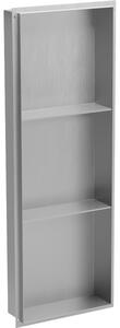 Mexen X-Wall-NR výklenková police bez límce s policí 90 x 30 cm, inox - 1911903010S